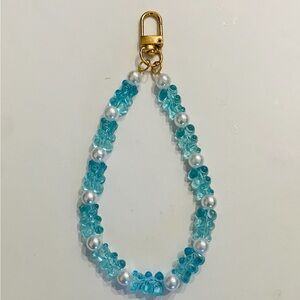 Handmade Blue Gummy Bear Bag Charm | Gummy Bear Keychain